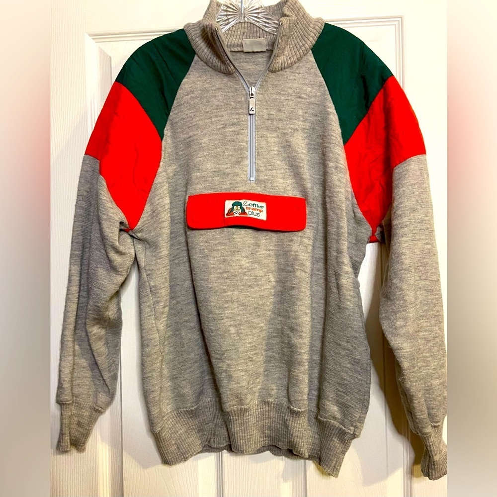 Vintage 80's LOFFLER Unisex Winter Snowboard Ski Jacket Pullover Retro size Med